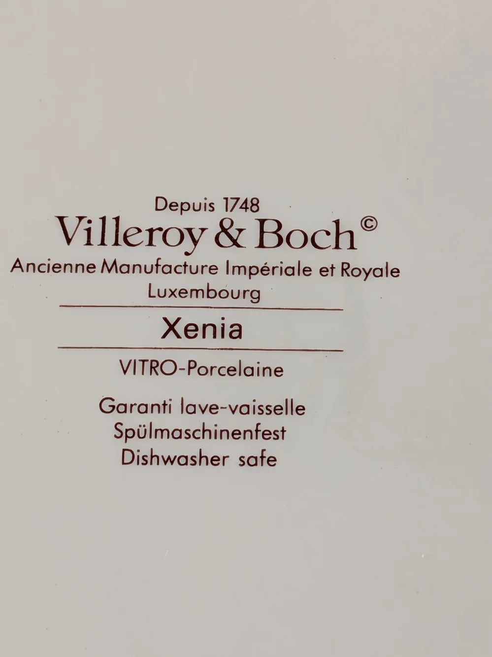 Villeroy & Boch Xenia Porcelain Covered Dish Vintage German Black Floral 80's